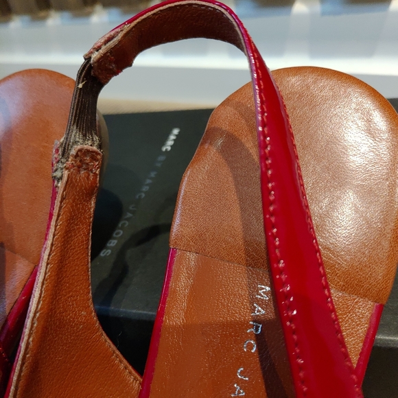 Marc Jacobs mouse leather sling back flats - Picture 4 of 8